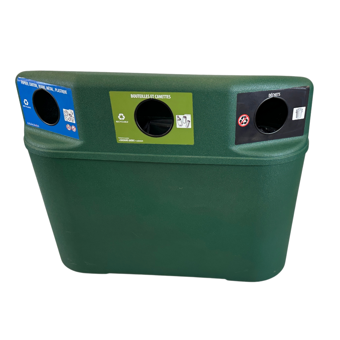 Ilot de tri extérieur - Vert - 3 voies