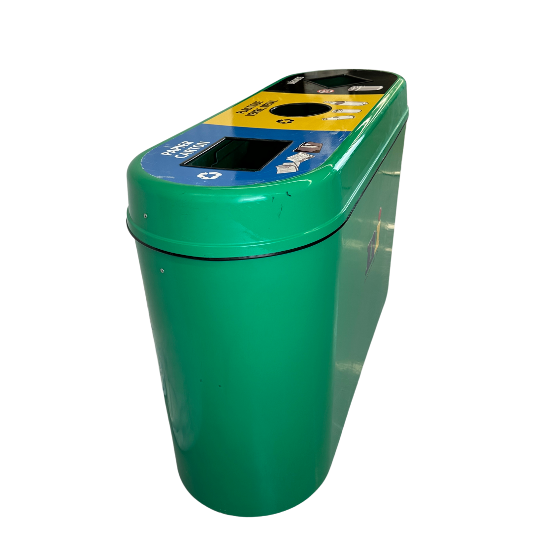 Ilot de tri - Extérieur - Vert - 3 voies