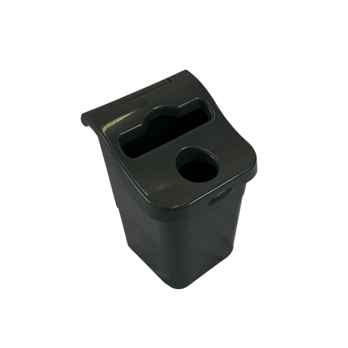 Corbeille de tri à double compartiment - Noir