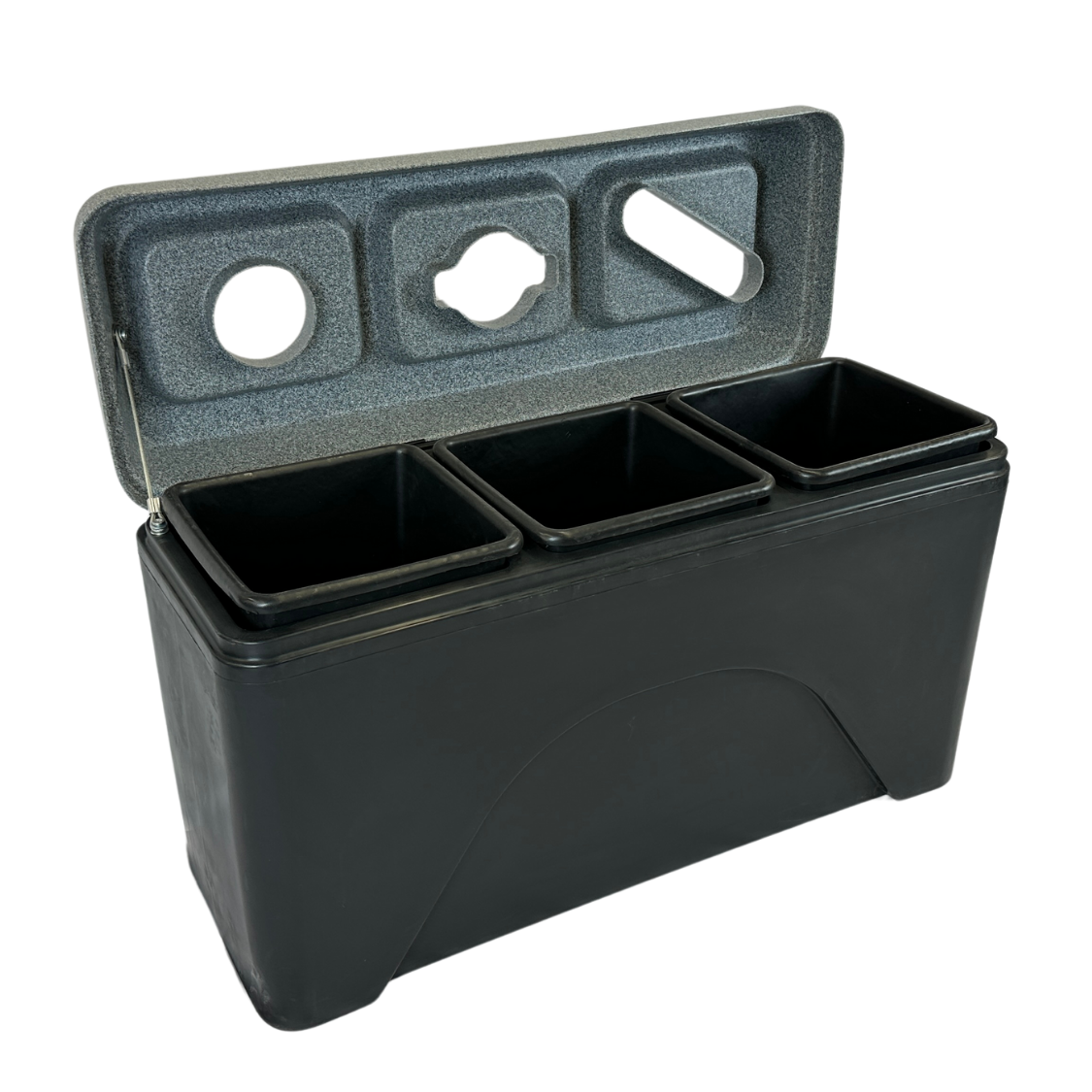 Ilot de tri en plastique - Haute capacité - 3 voies