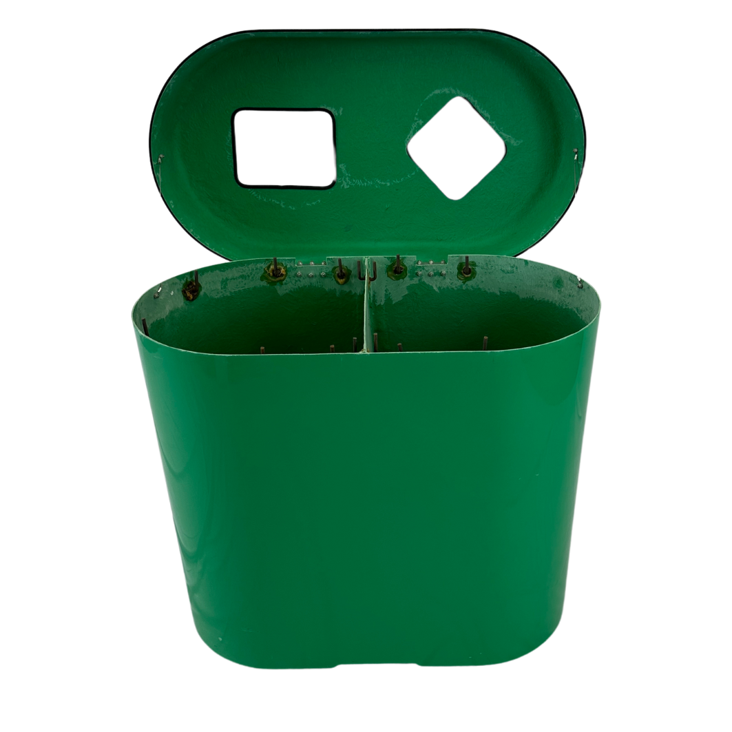 Îlot de tri extérieur en fibres de verre - Vert - 2 voies