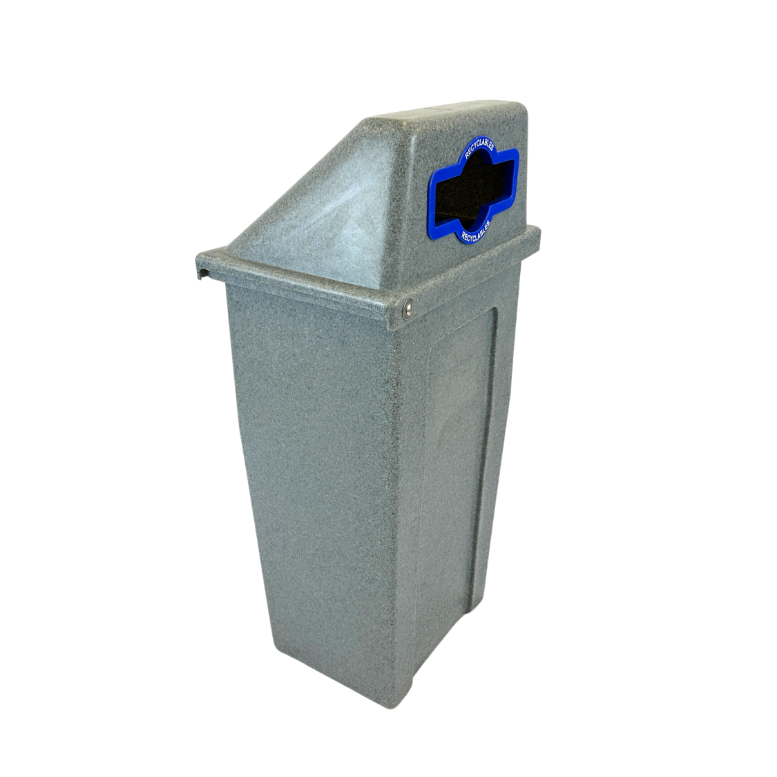 Poubelle extérieure en plastique - Granite gris