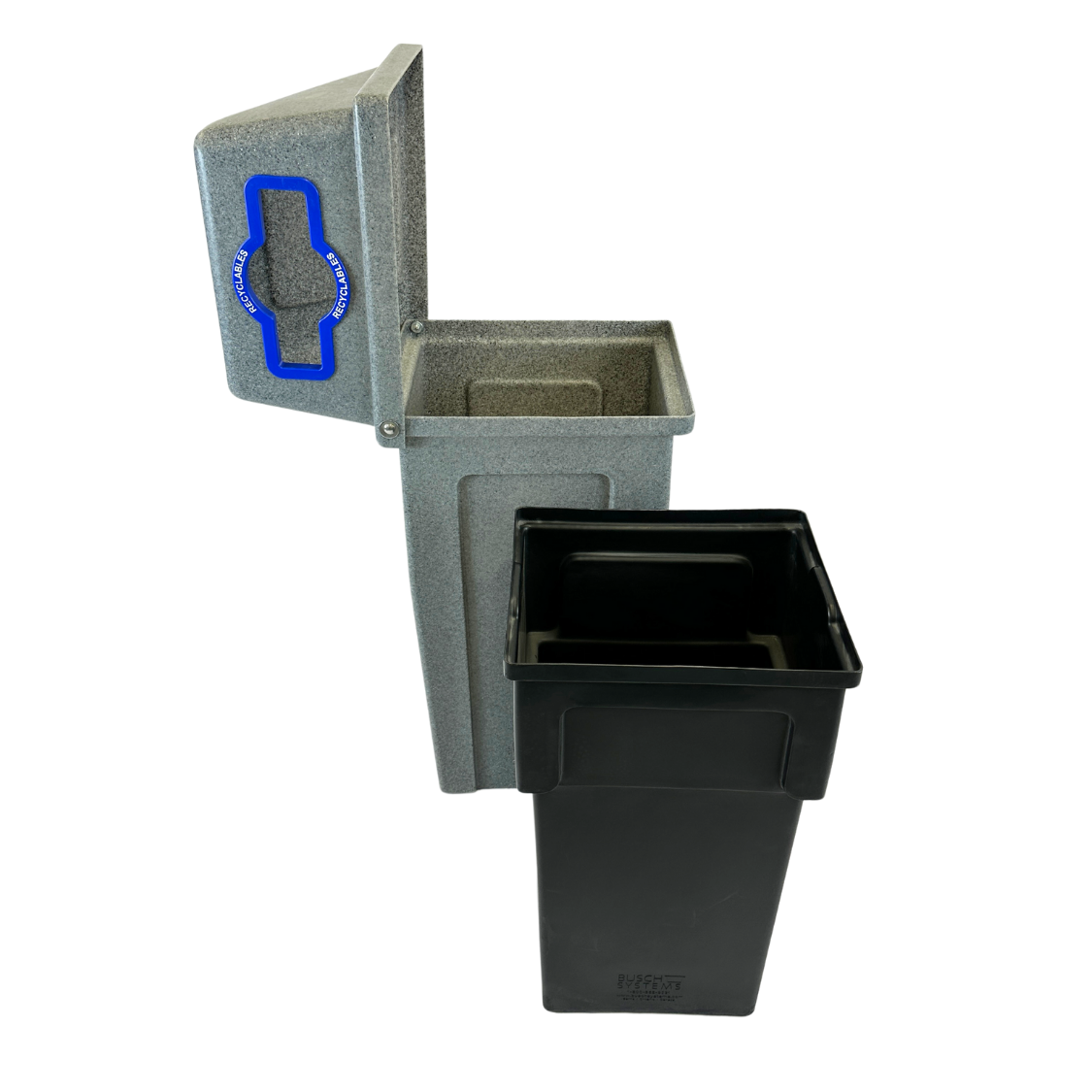 Poubelle Extérieure en plastique - Granite sable