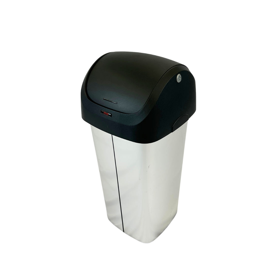 Poubelle légère en plastique - Gris et noir