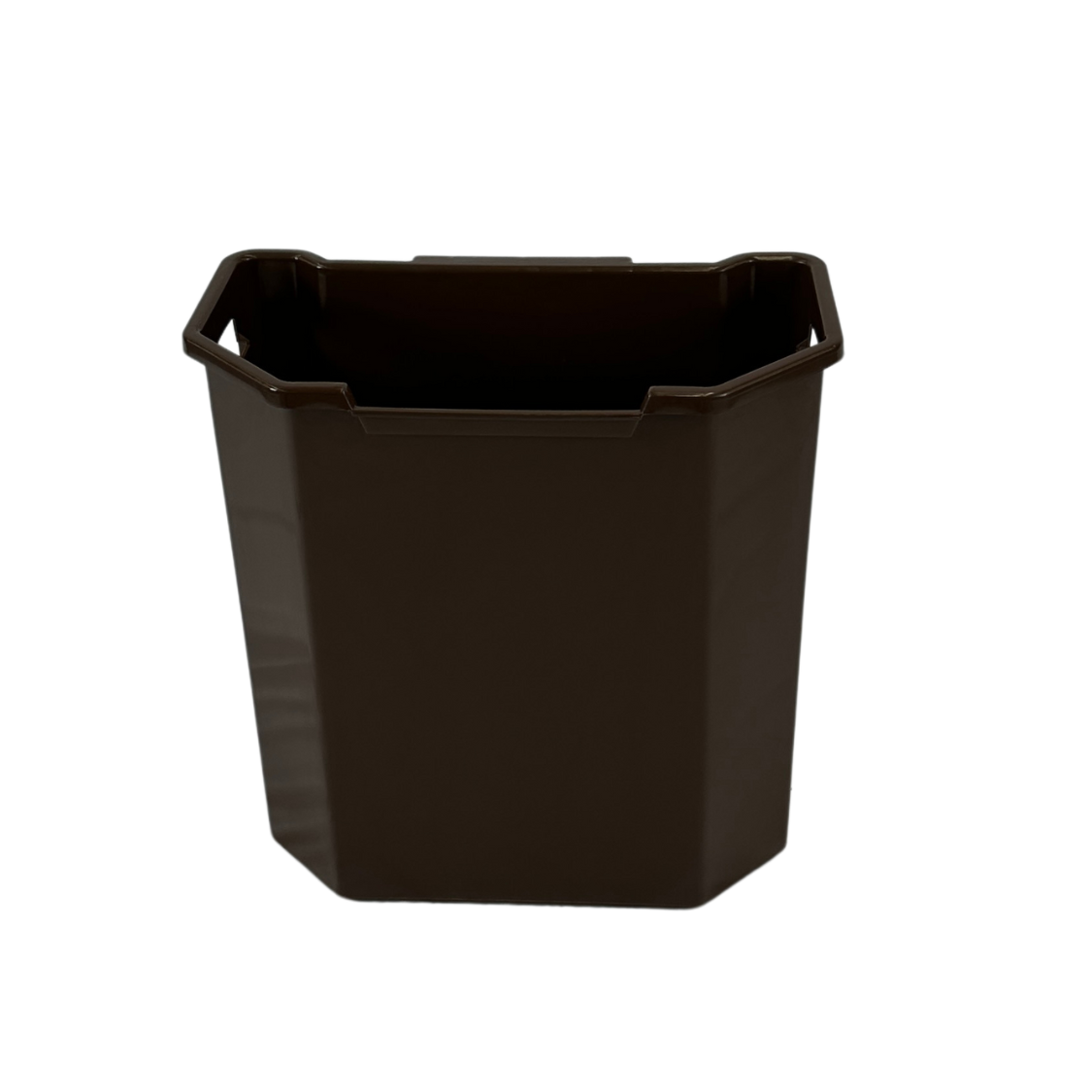 Poubelle murale en plastique HDPE - 95L - Brun