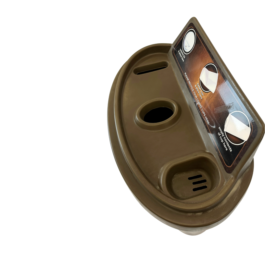 Poubelle de tri pour gobelets à café/thé