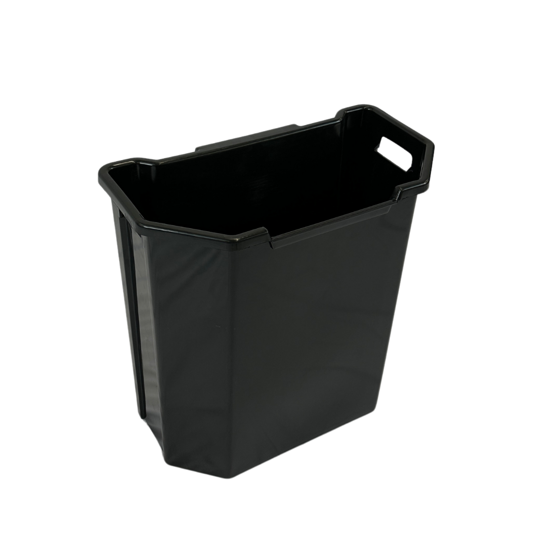 Poubelle murale en plastique HDPE - 95L - Noir