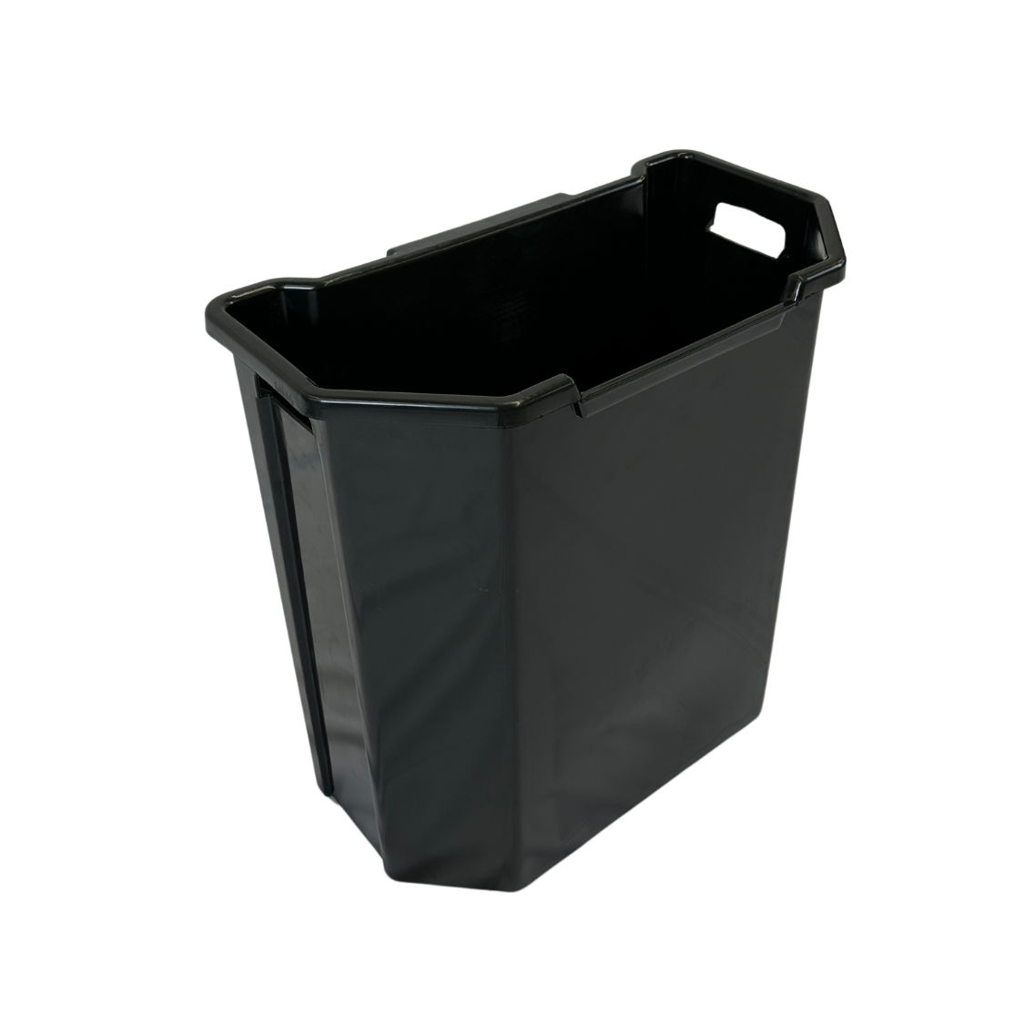 Poubelle murale en plastique HDPE - 95L - Noir