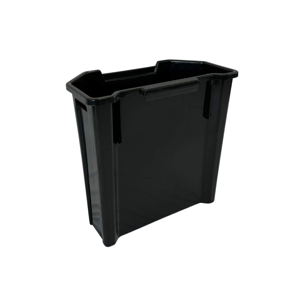 Poubelle murale en plastique HDPE - 95L - Noir