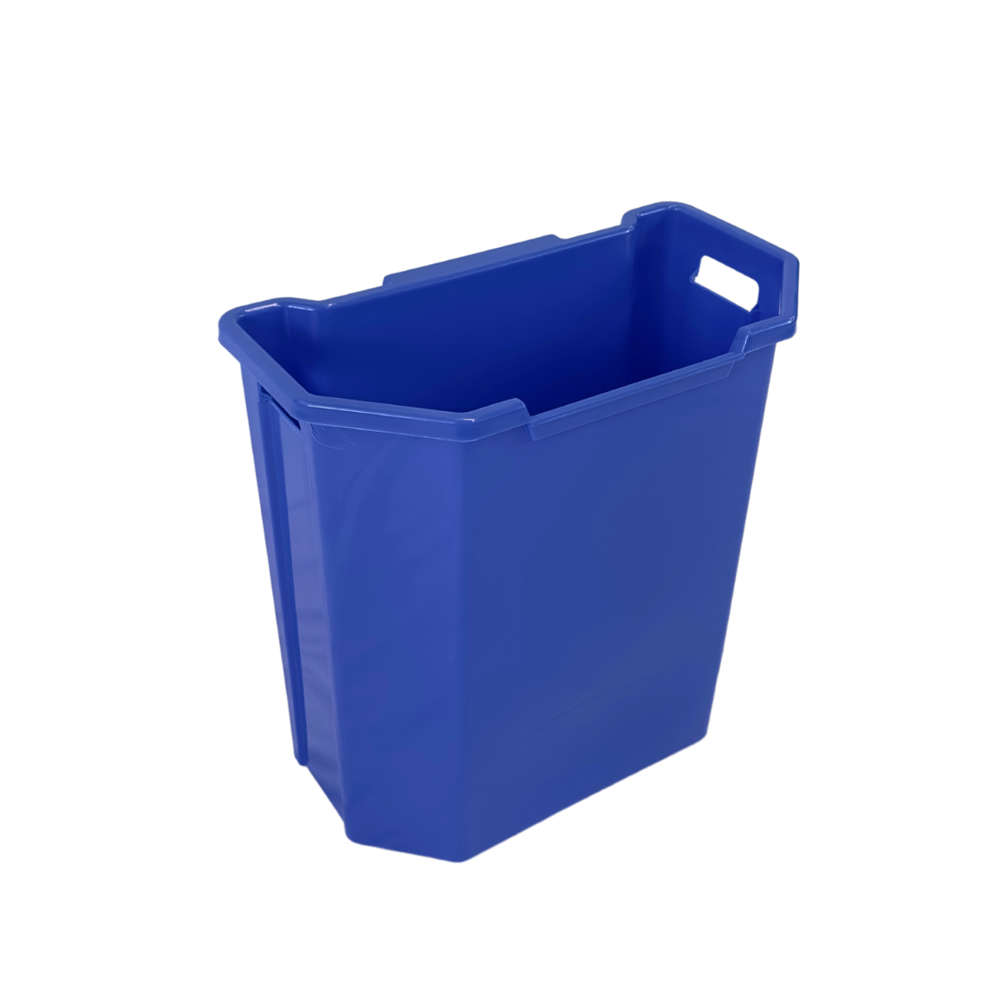 Poubelle murale en plastique HDPE - 95L - Bleu