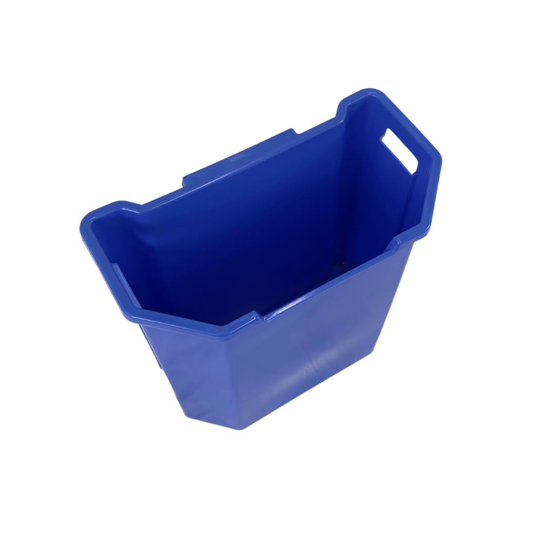 Poubelle murale en plastique HDPE - 95L - Bleu