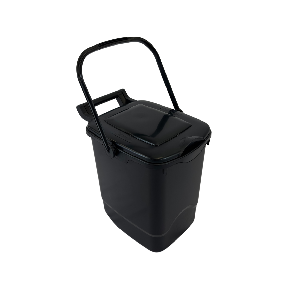 Poubelle de cuisine en plastique - Noir - 9L