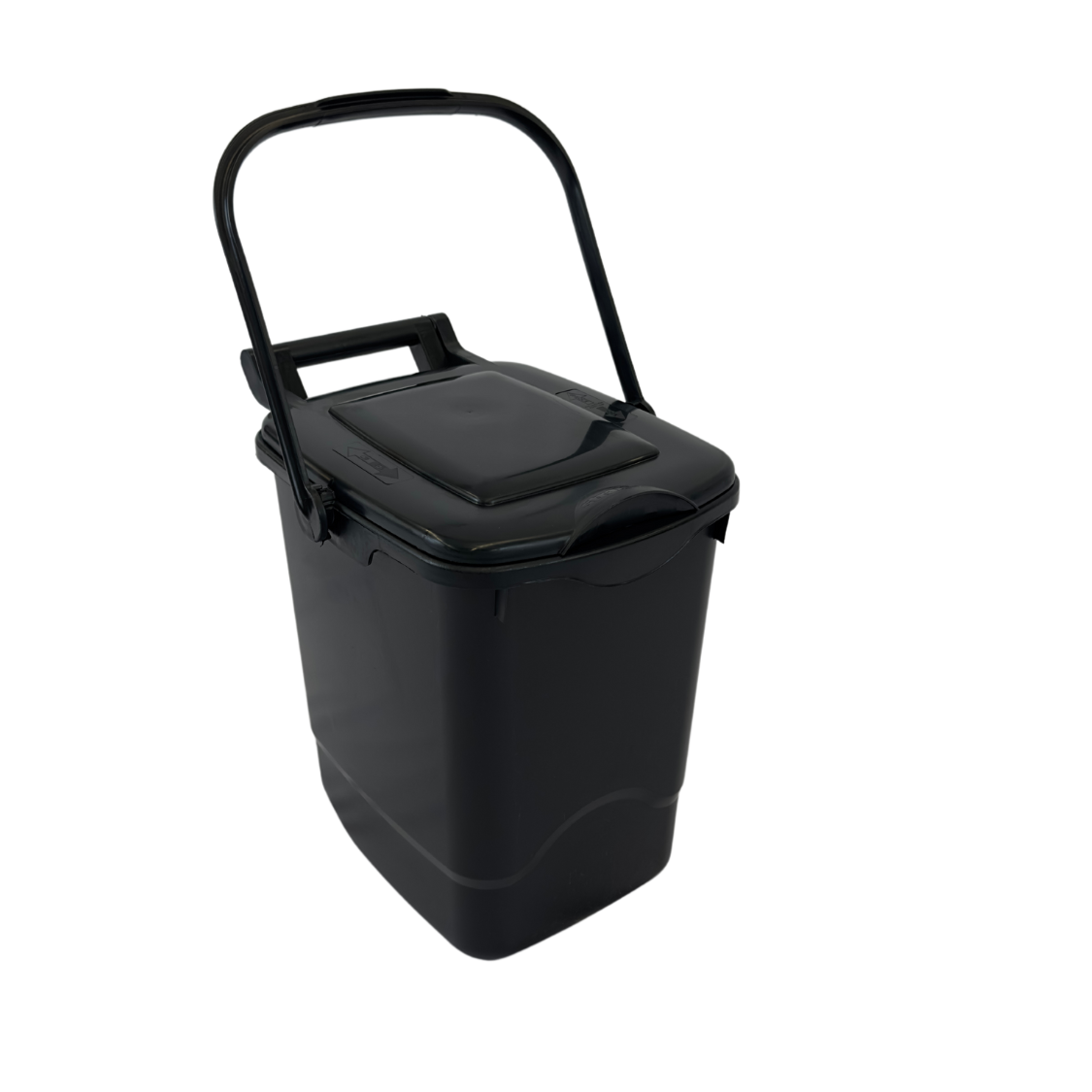 Poubelle de cuisine en plastique - Noir - 9L