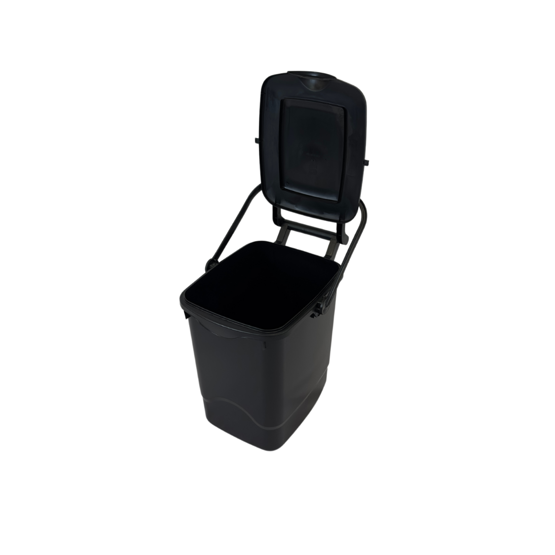 Poubelle de cuisine en plastique - Noir - 9L