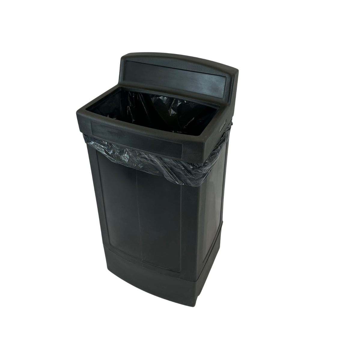 Corbeille à déchets en plastique - Noir