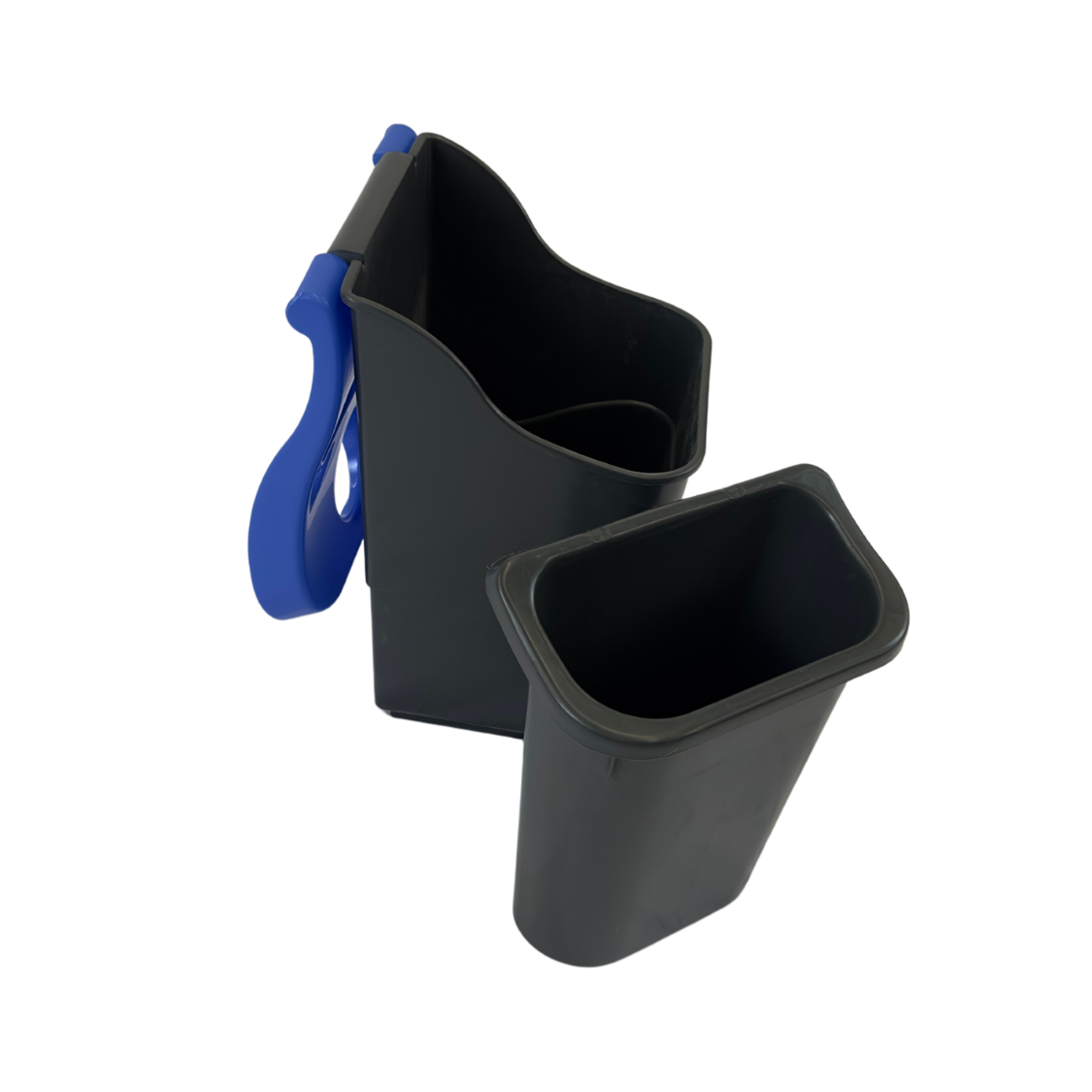 Corbeille de tri à double compartiment - Noir