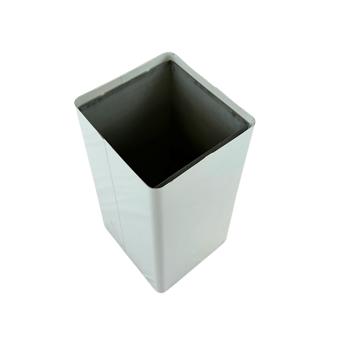 Poubelle d'intérieur avec couvercle à bascule - Blanc