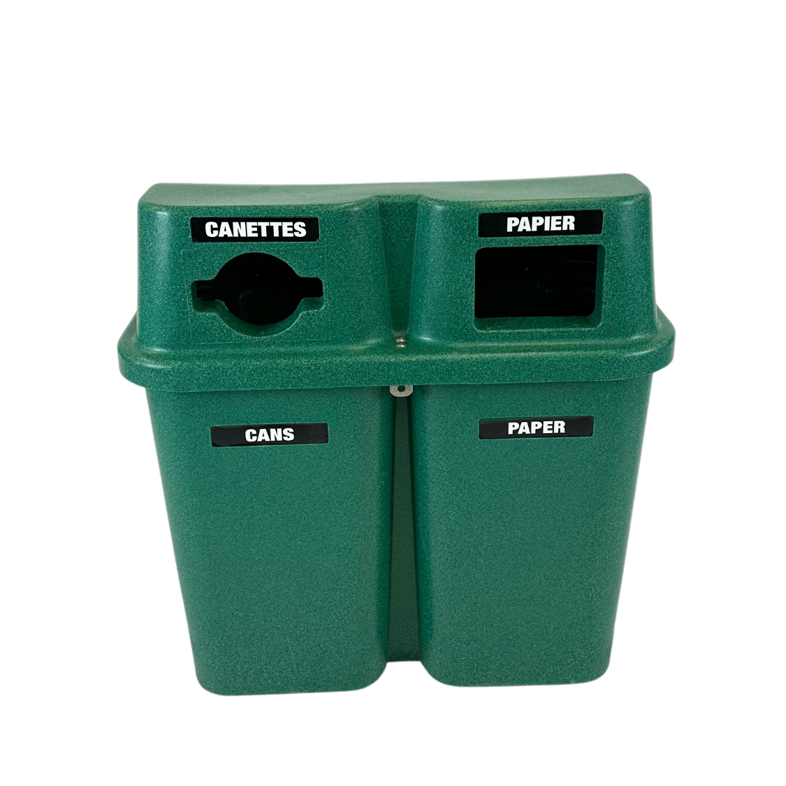 Ilot de tri extérieur en plastique - Vert - 2 voies