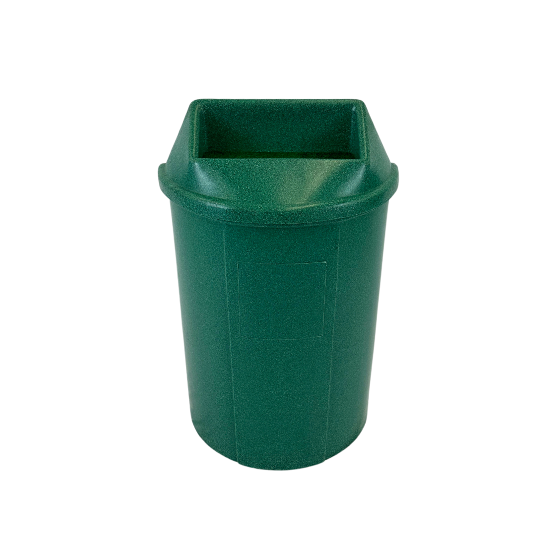 Poubelle en plastique - Demi lune - Verte