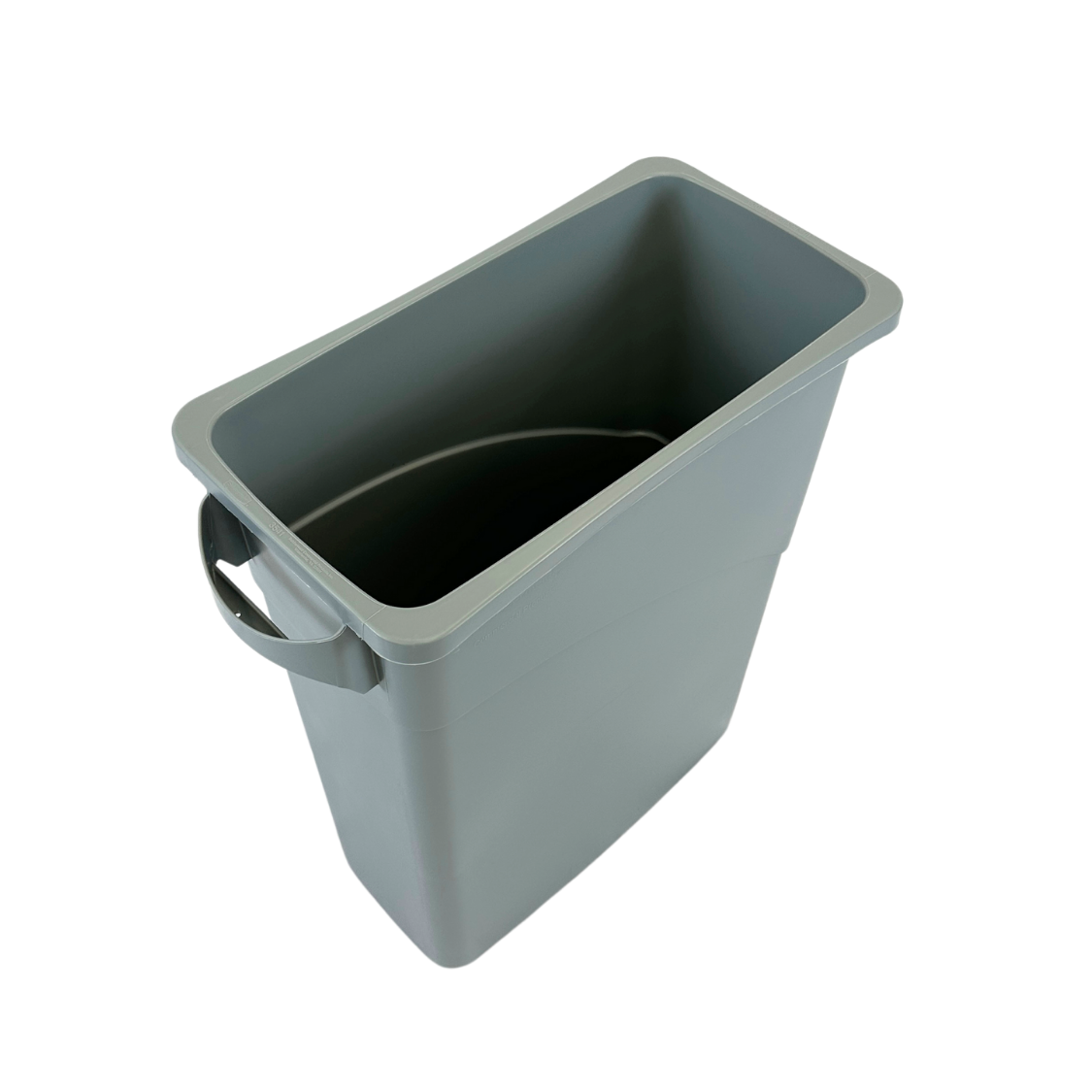 Poubelle intérieure en plastique HDPE - Grise - Sans couvercle
