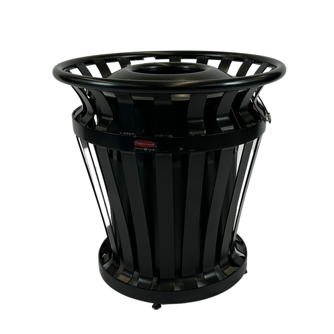 Poubelle extérieure en acier - Noir