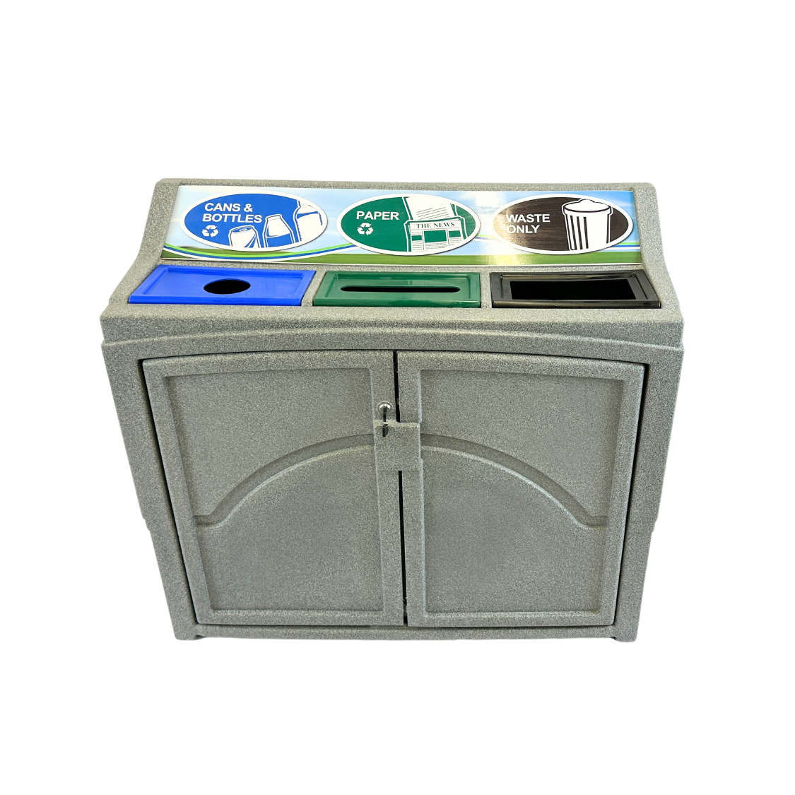Pavilion de tri à 3 voies - Plastique - Granite gris