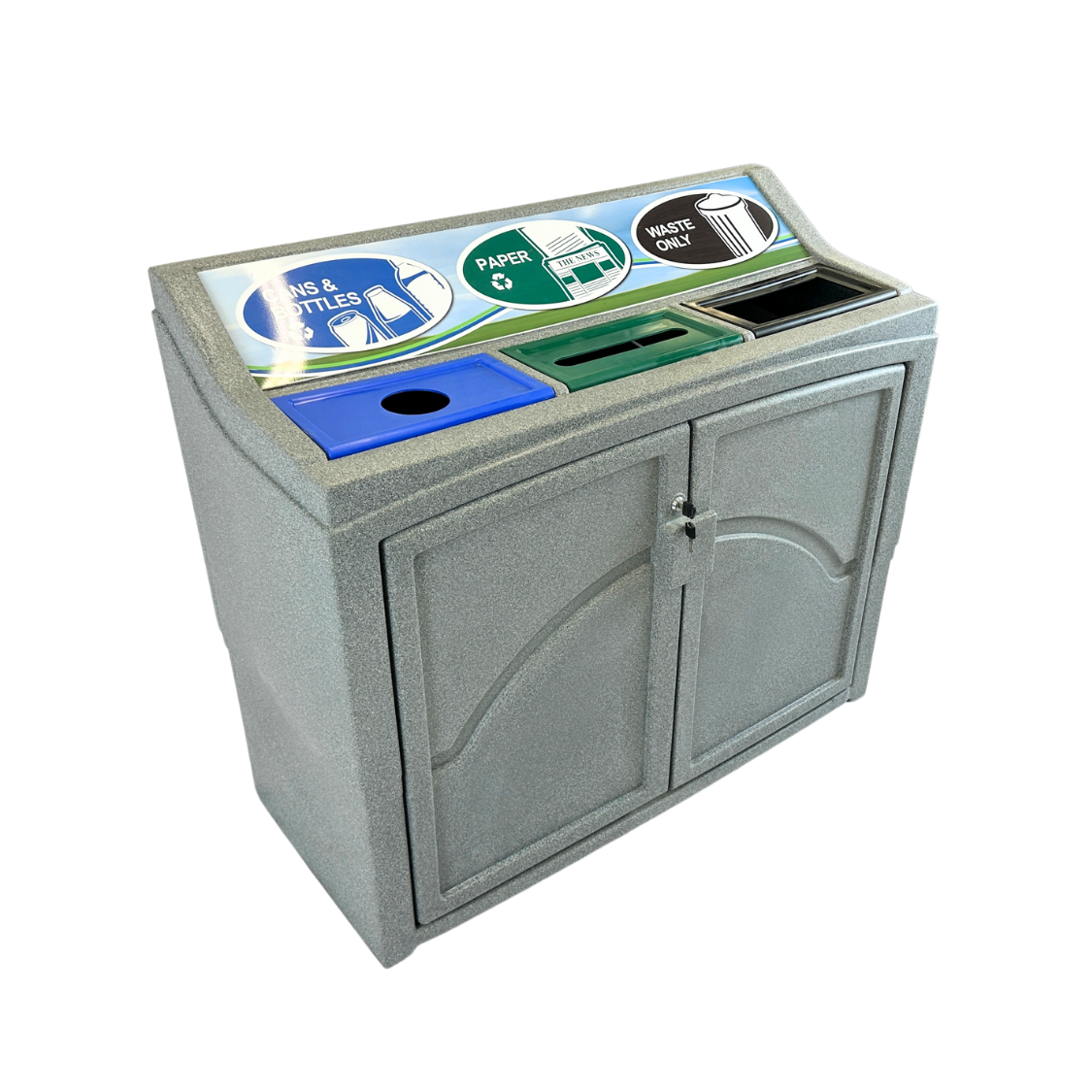 Pavilion de tri à 3 voies - Plastique - Granite gris