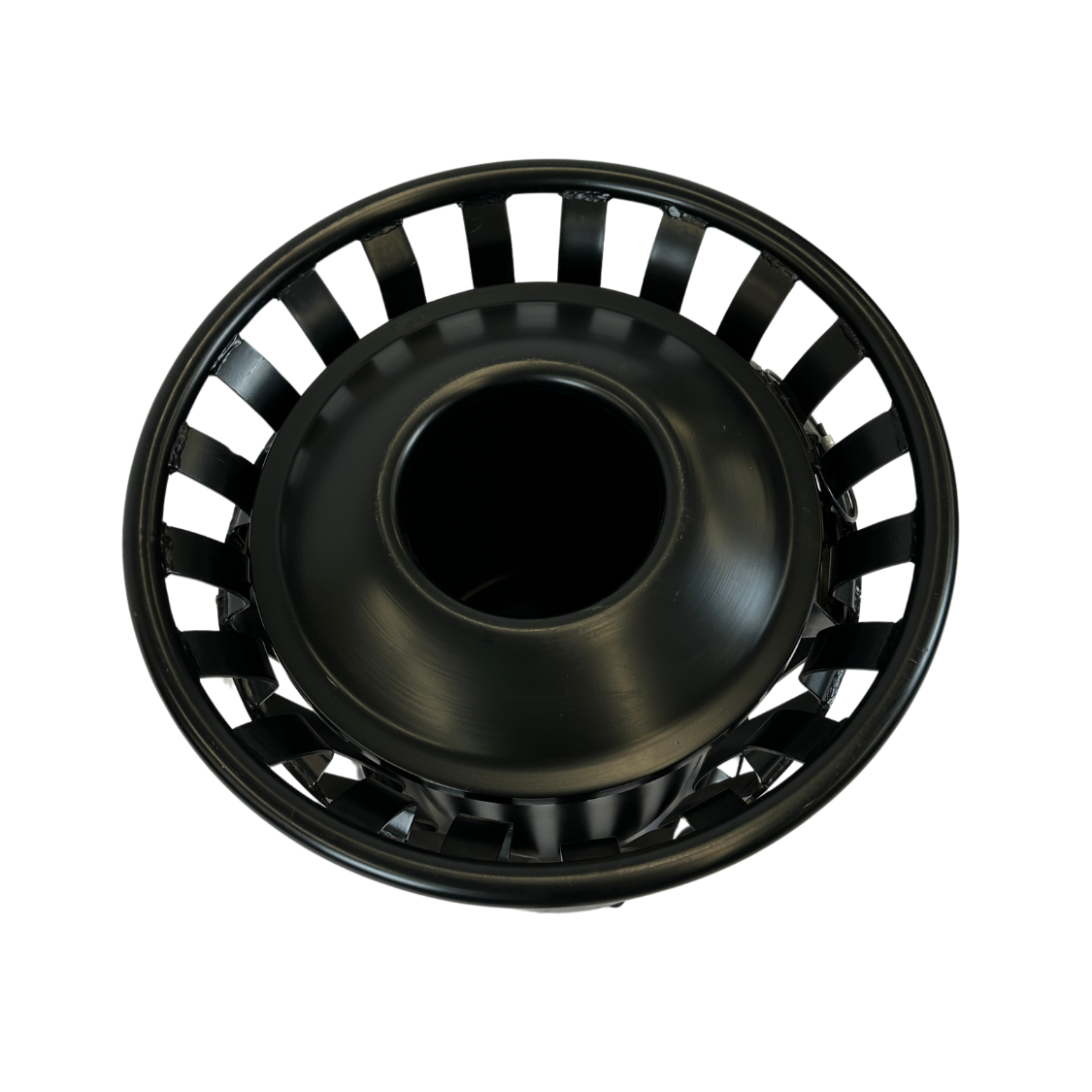 Poubelle extérieure en acier - Noir