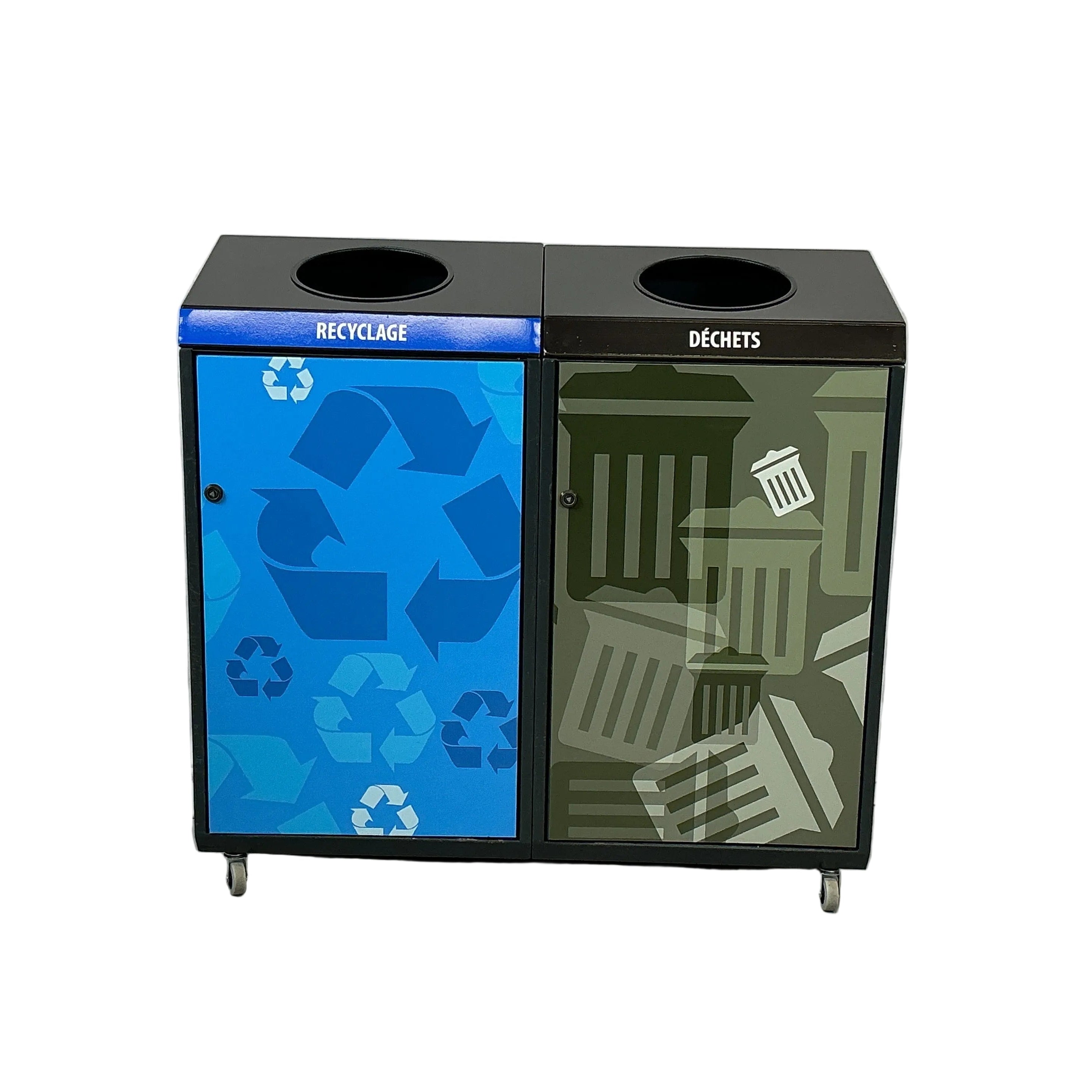 ÎLOT DE TRI  ADM MÉTALLIQUE - 2 voies - ROND/ROND