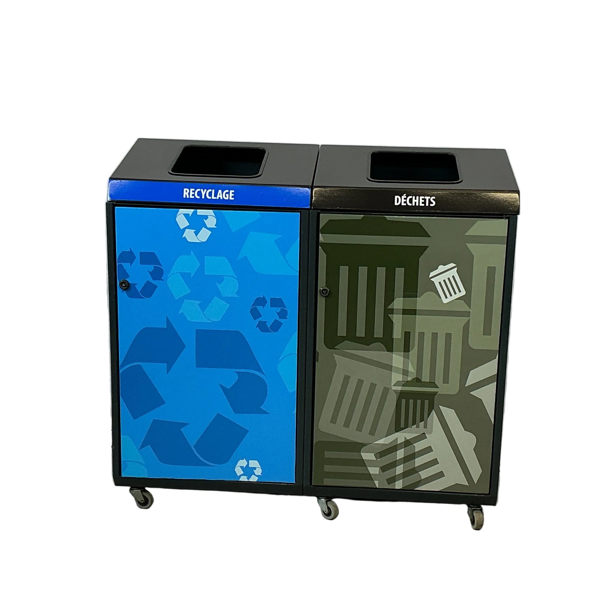 ÎLOT DE TRI ADM MÉTALLIQUE - 2 VOIES - CARRÉ/CARRÉ NOIR