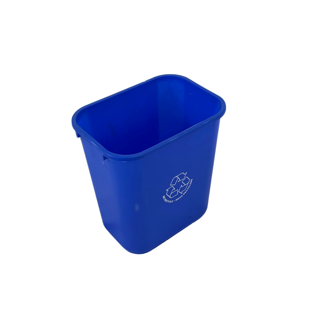 Corbeille de recyclage en plastique - Bleu - 26L