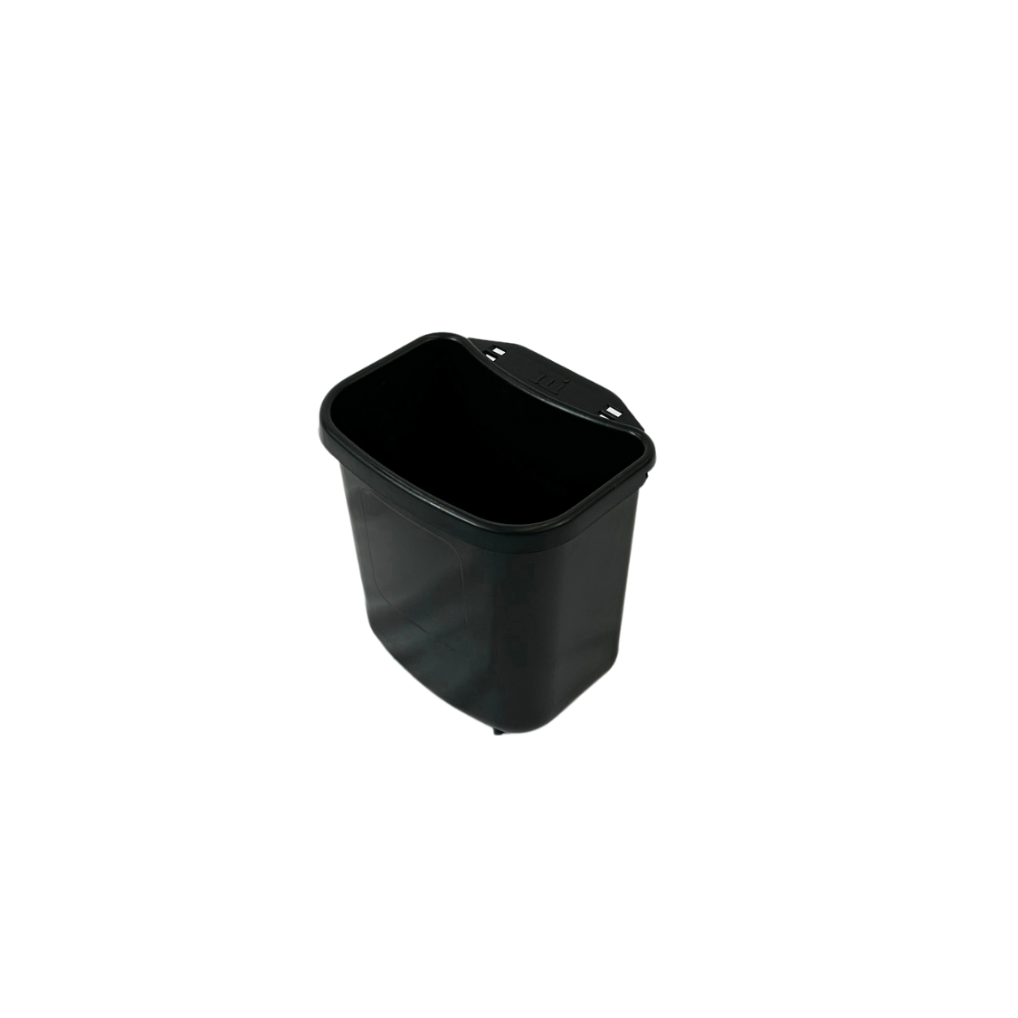 Mini poubelle en plastique HDPE - Noir - 4L