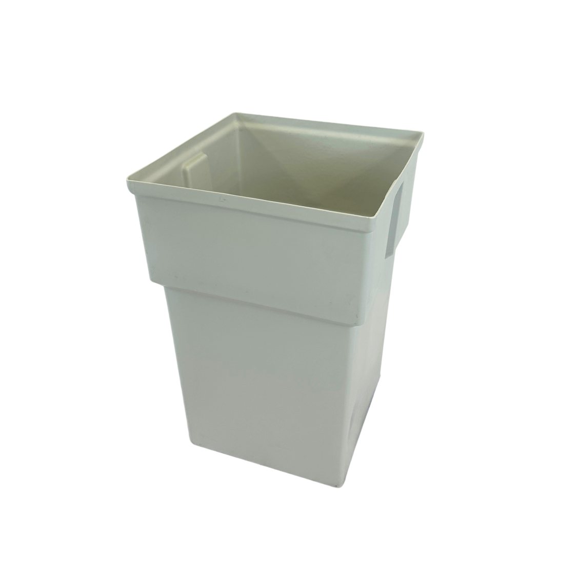 Poubelle extérieure en plastique - Beige - Ouverture carrée