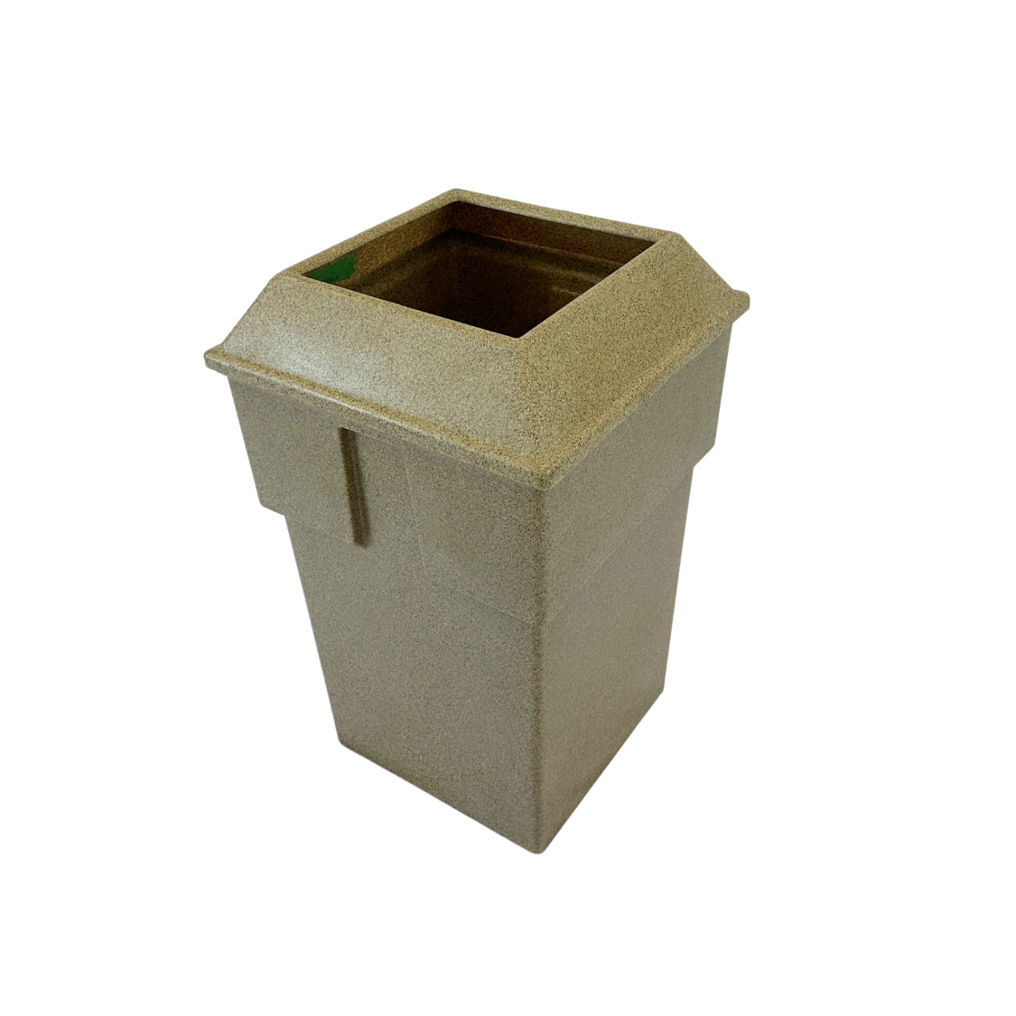 Poubelle extérieure en plastique - Granite - Ouverture carrée
