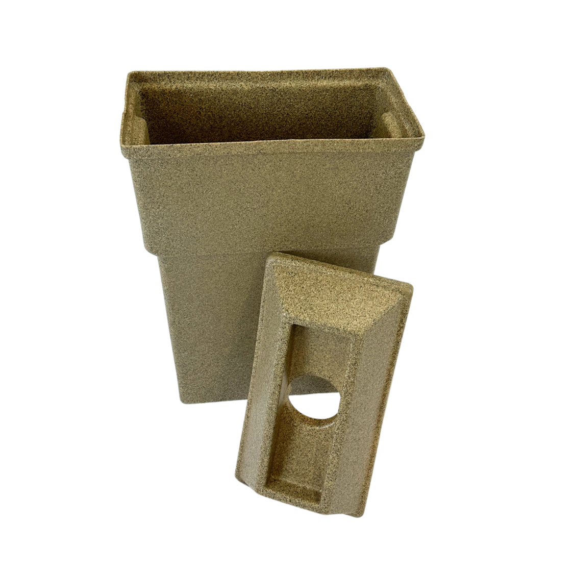 Corbeille en plastique pour recyclage - Granite