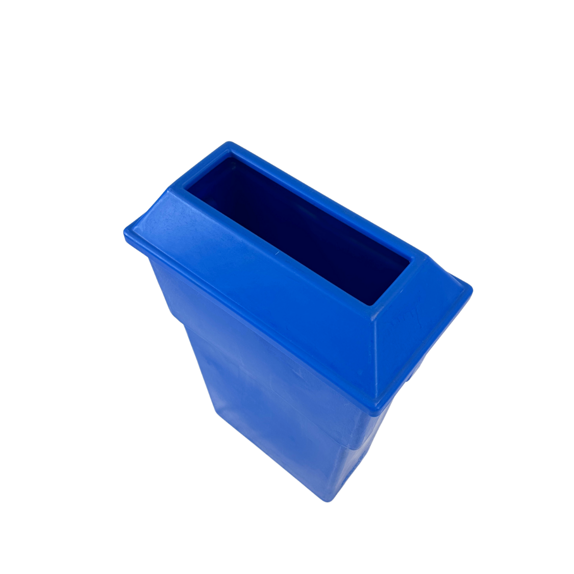 Corbeille en plastique pour recyclage - 73L - Bleu