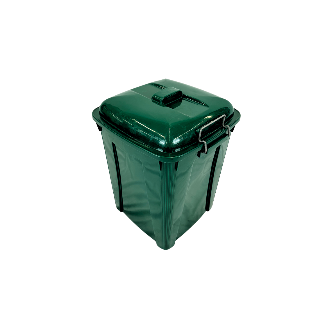 Corbeille en plastique pour recyclage - Vert