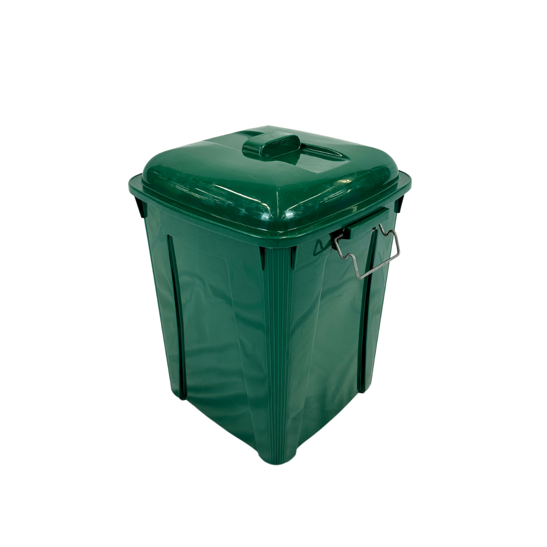 Corbeille en plastique pour recyclage - Vert