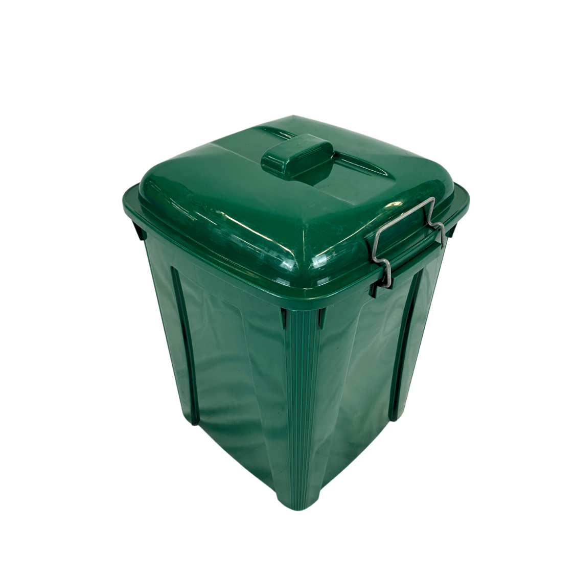 Corbeille en plastique pour recyclage - Vert