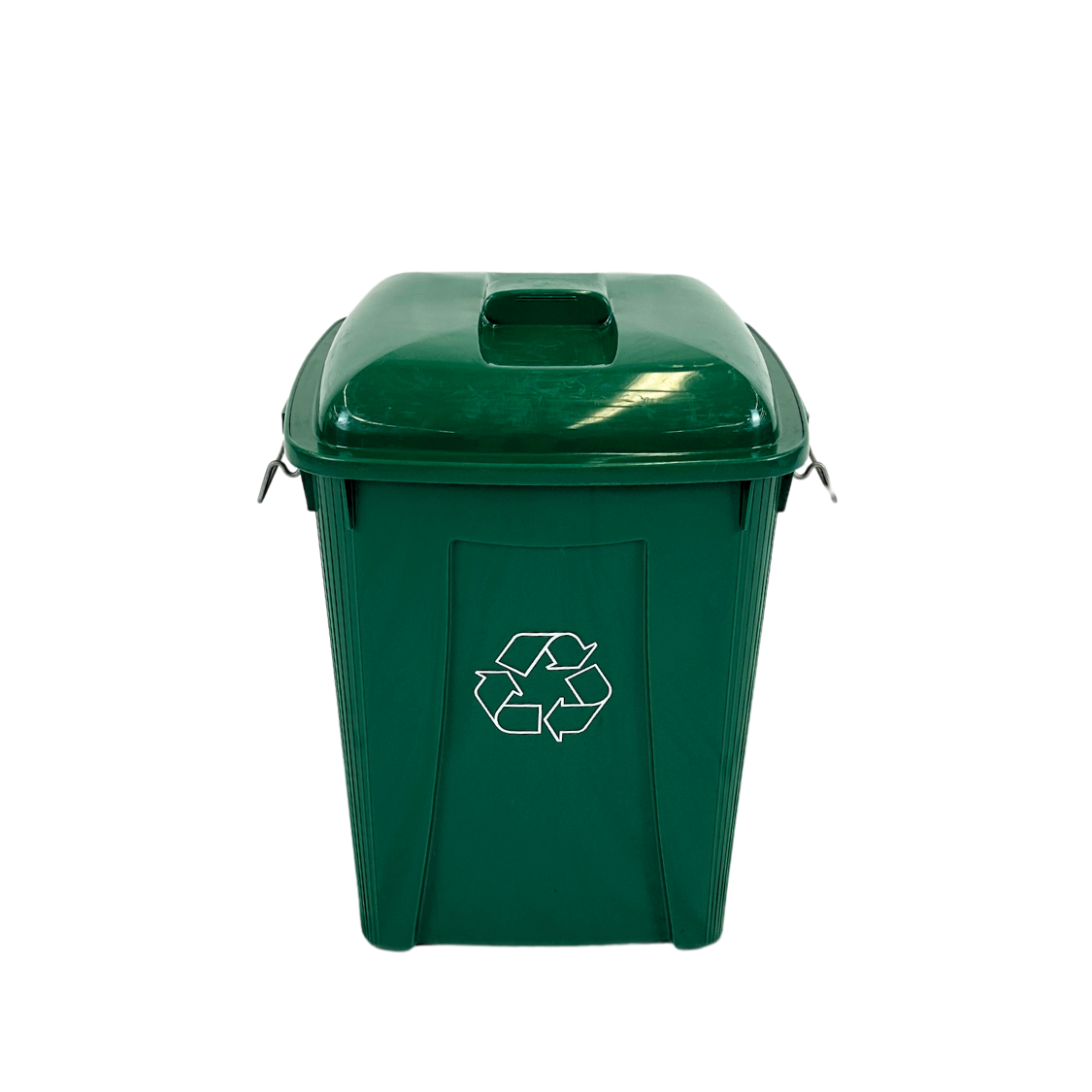 Corbeille en plastique pour recyclage - Vert