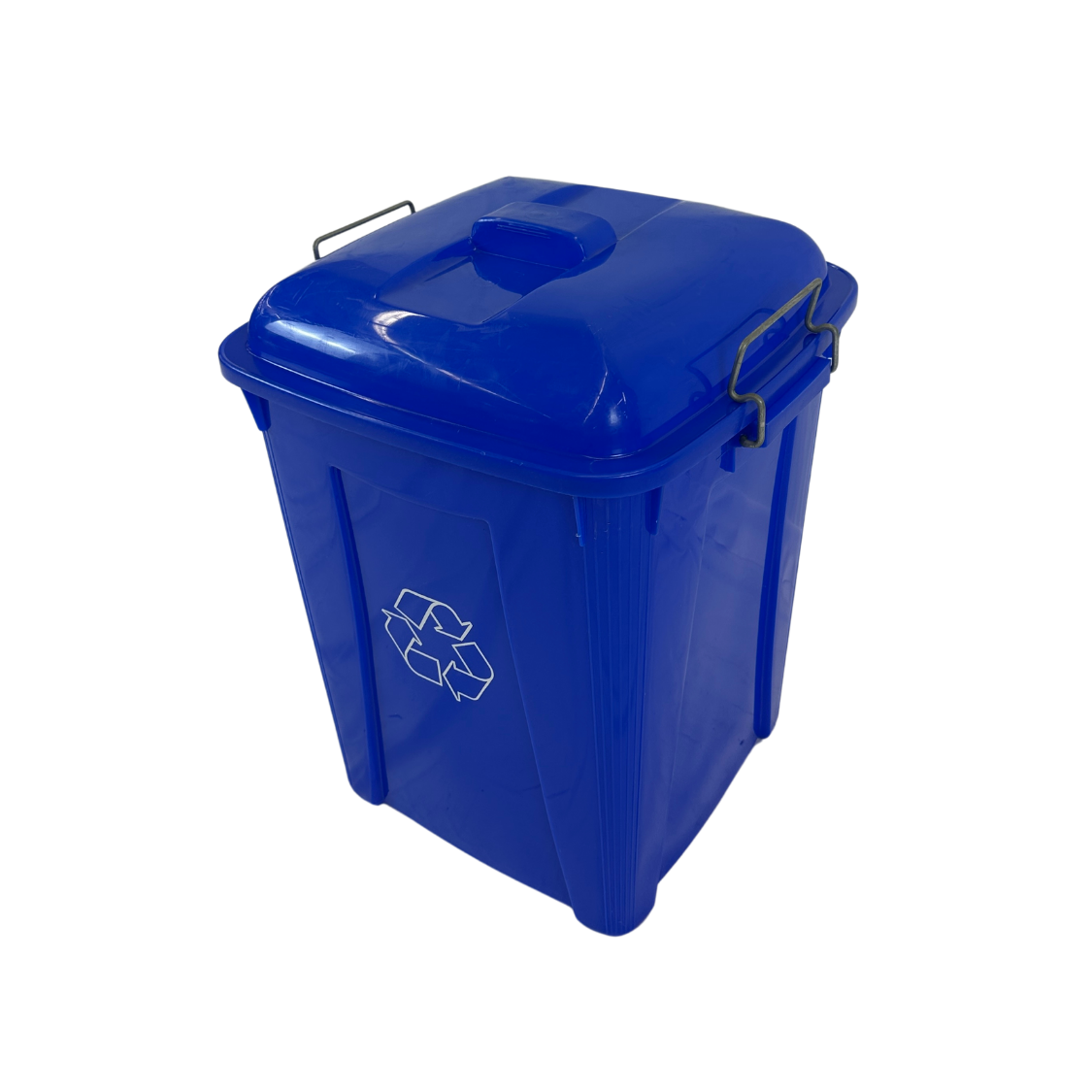 Corbeille en plastique pour recyclage - Bleu