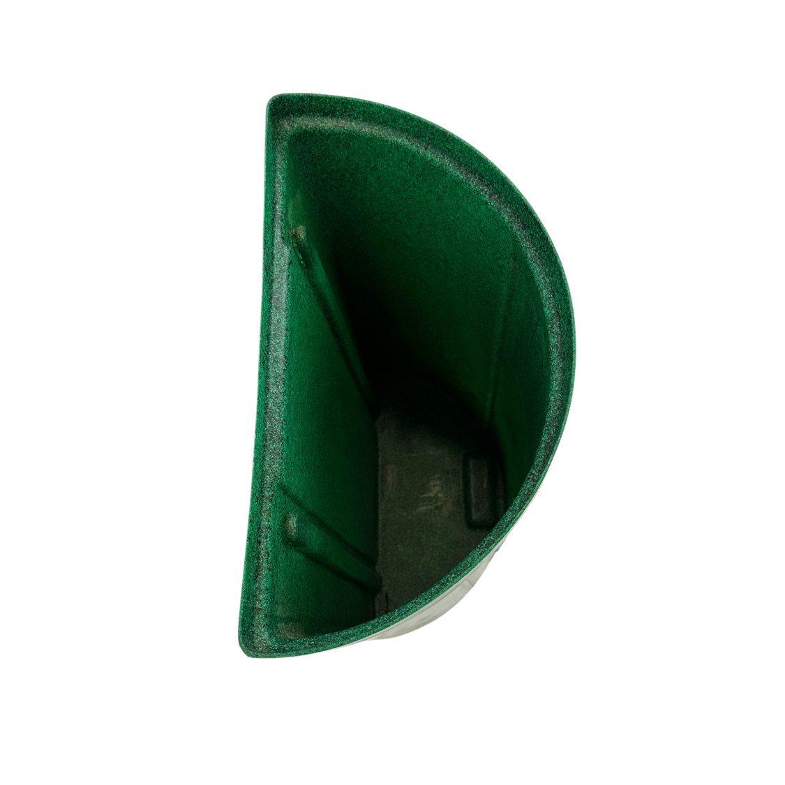 Poubelle en plastique - Demi lune - Verte