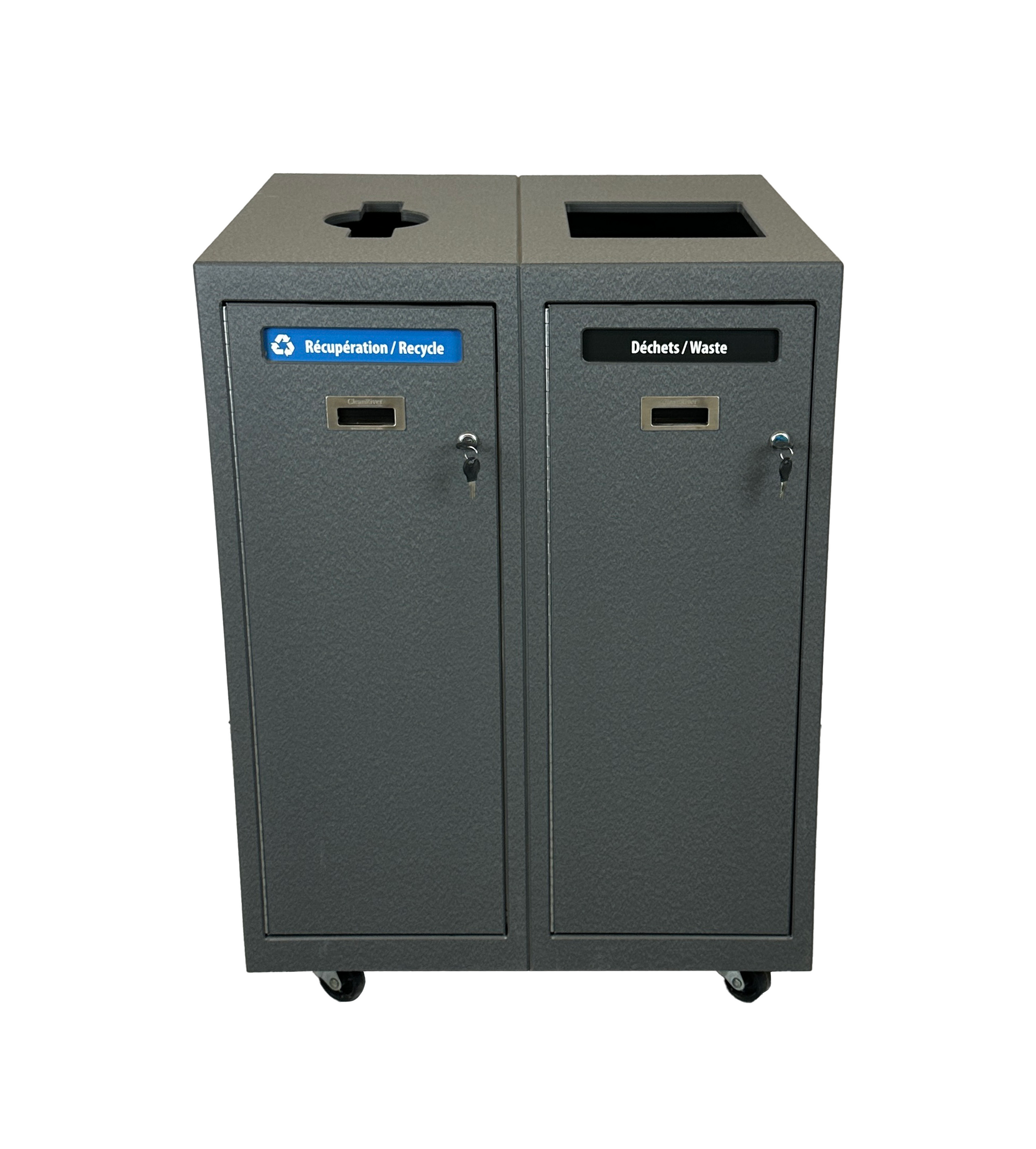 Ilot de tri #3 - Gris - 2 voies MESURES A PRENDRE