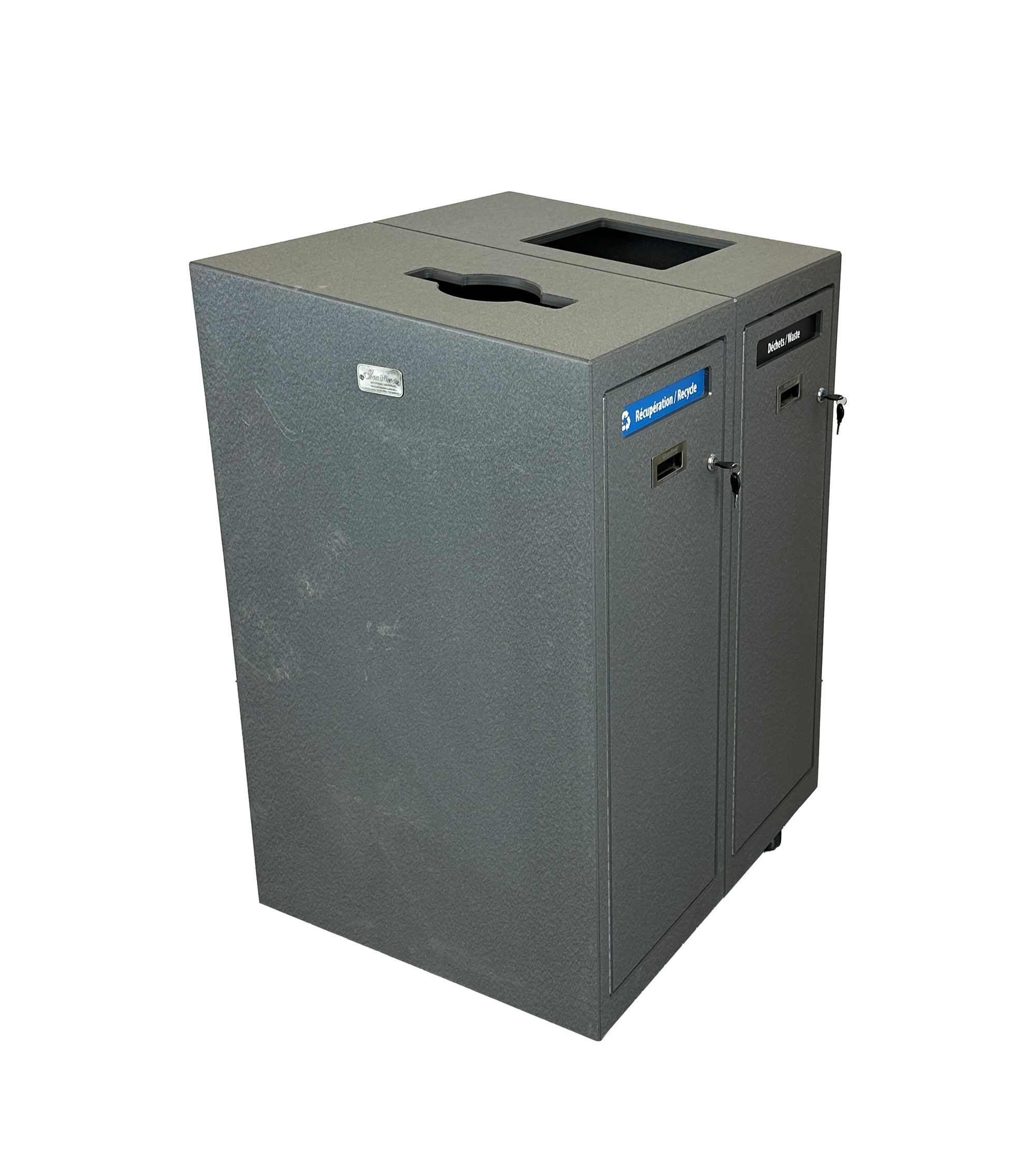 Ilot de tri #3 - Gris - 2 voies MESURES A PRENDRE