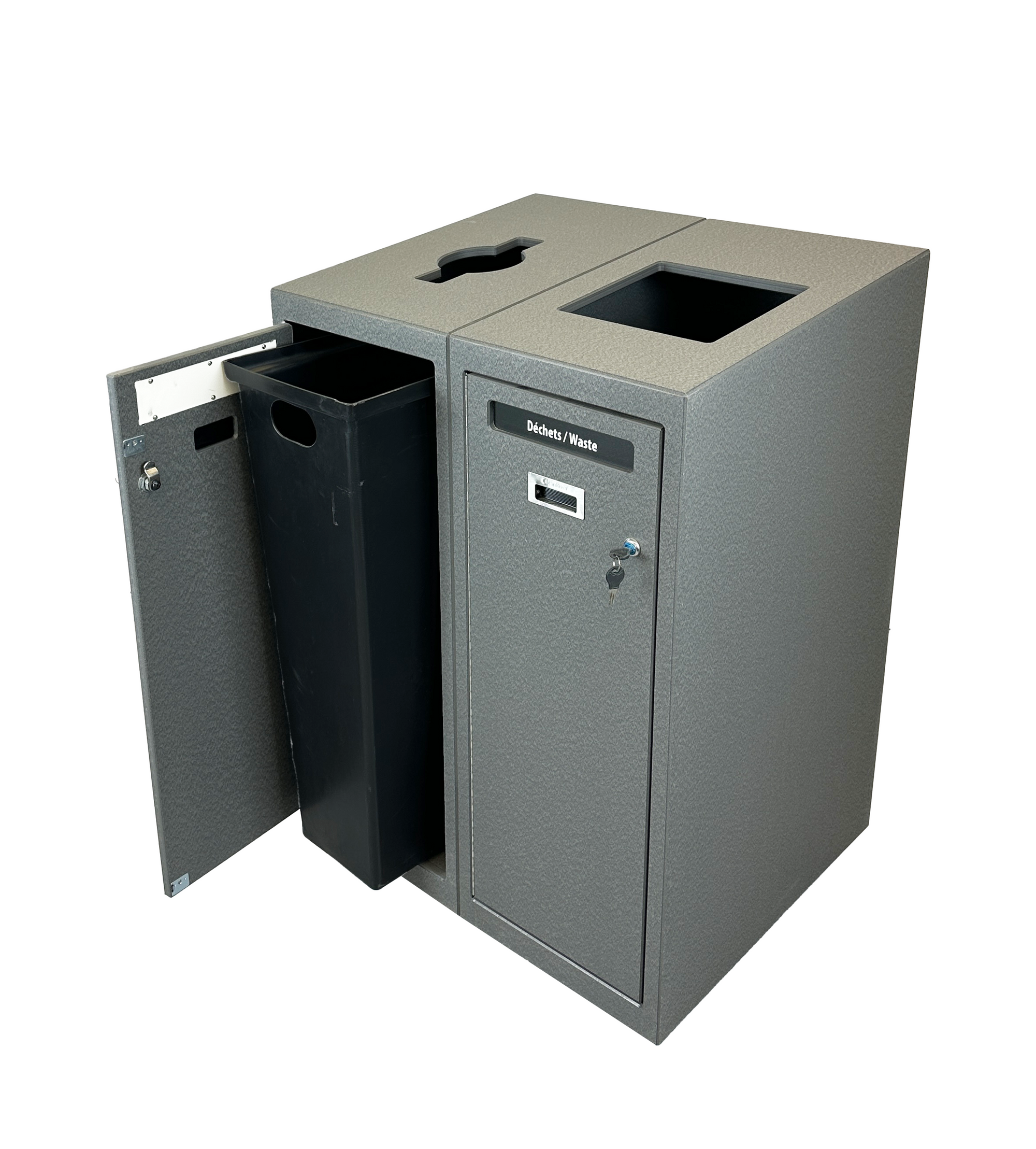 Ilot de tri #3 - Gris - 2 voies MESURES A PRENDRE