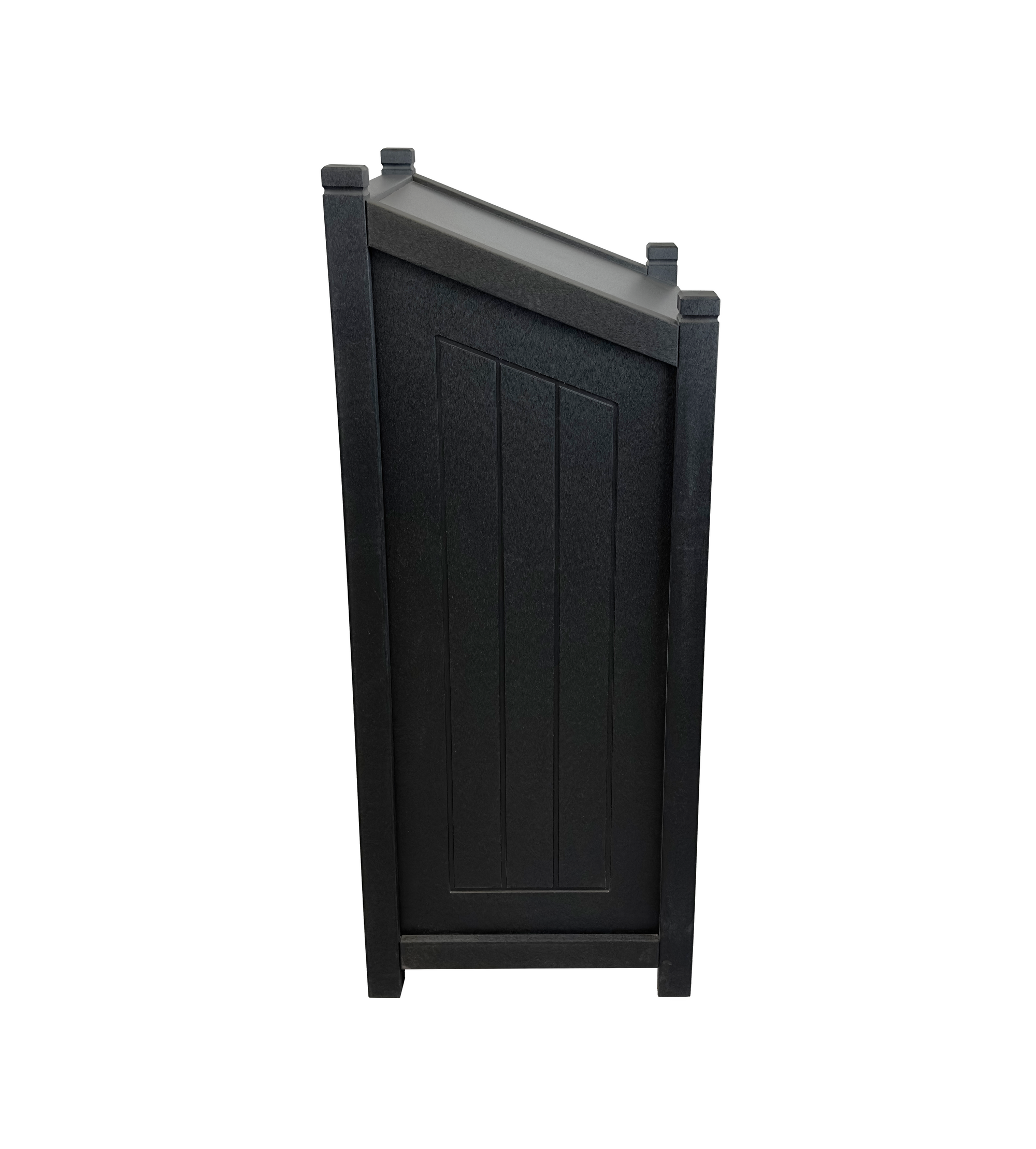 Ilot de tri en plastique - Extérieur - Noir - 1 voie