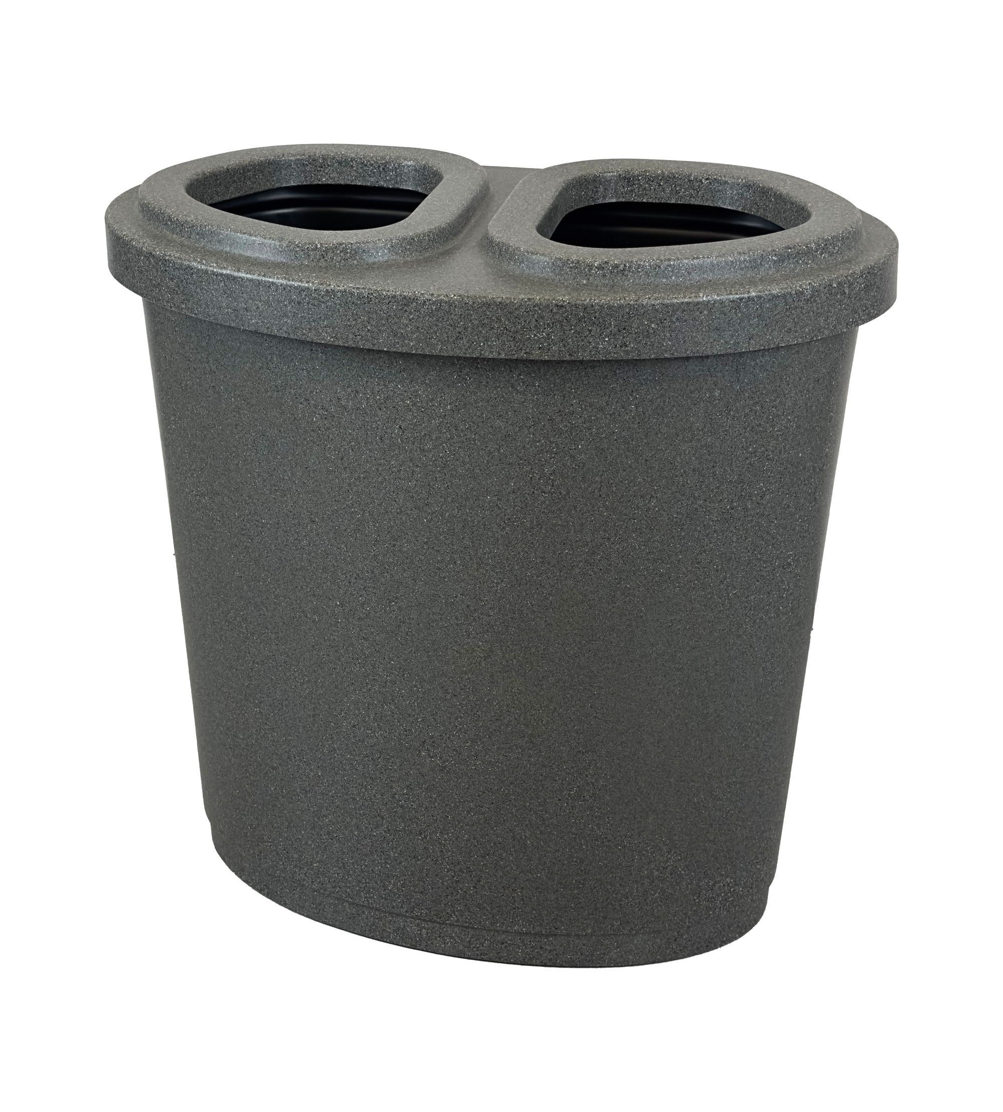 Ilot de tri en plastique - Gris - 2 voies