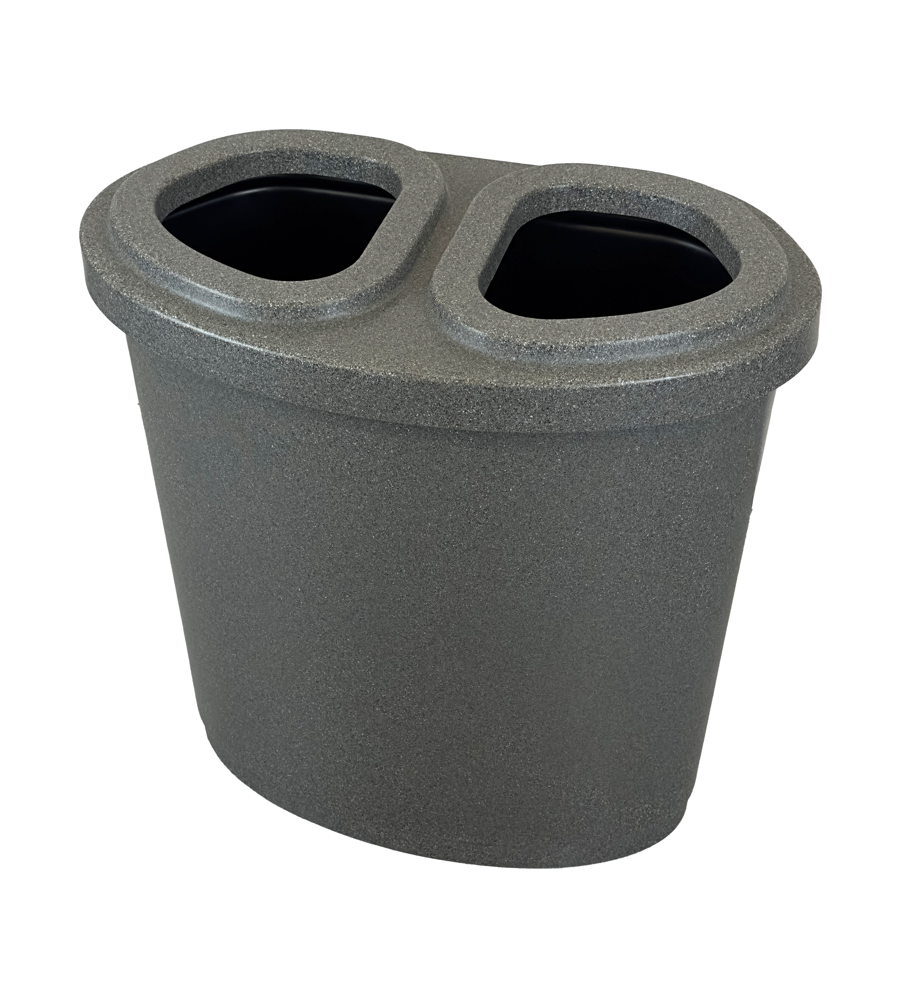 Ilot de tri en plastique - Gris - 2 voies