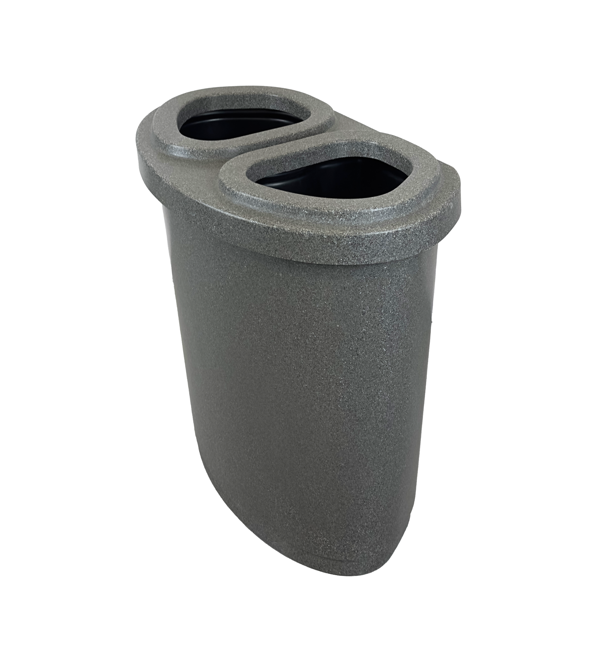 Ilot de tri en plastique - Gris - 2 voies