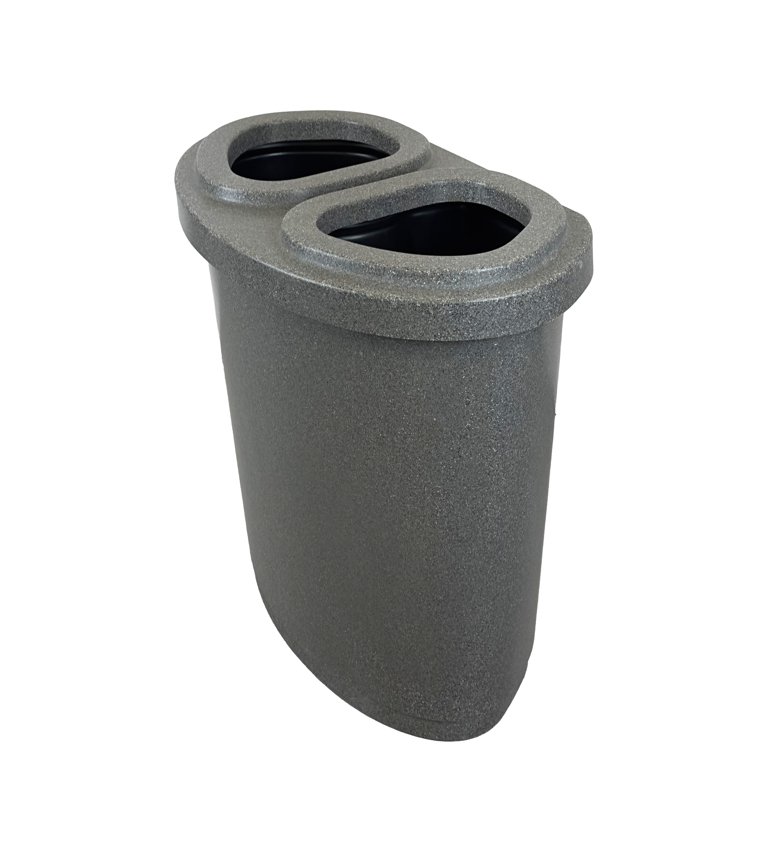 Ilot de tri en plastique - Gris - 2 voies